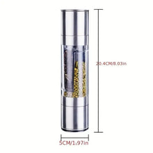 Load image into Gallery viewer, 2 in 1 Stainless Steel Salt and Pepper Grinder Set, Double Head, Refillable
